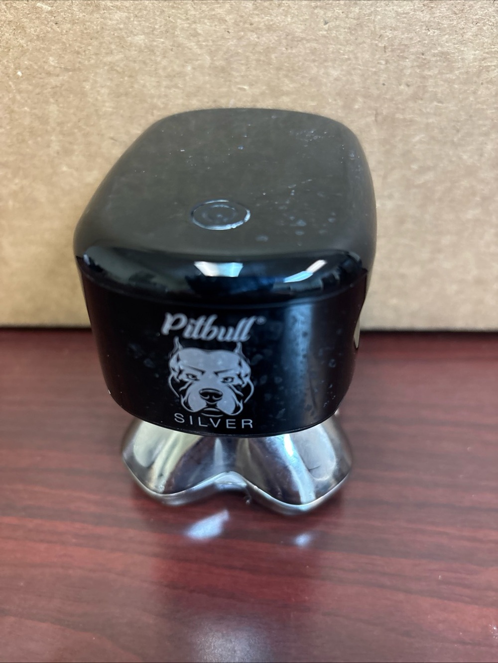Pitbull Silver 4-Head Rotary Cordless Battery Shaver for Men Black NO CHARGER
